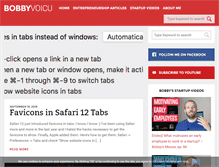 Tablet Screenshot of bobbyvoicu.com
